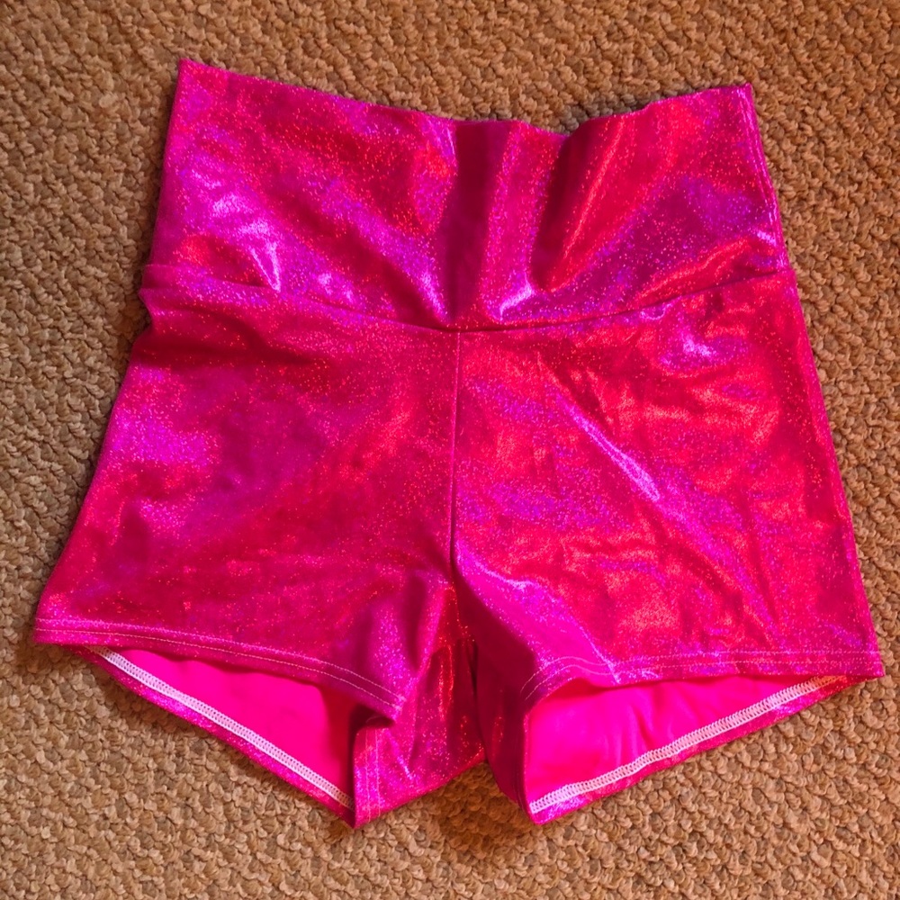 Coquetry Clothing Hot Pink Spandex Shorts